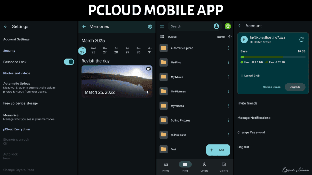 pCloud - mobile app