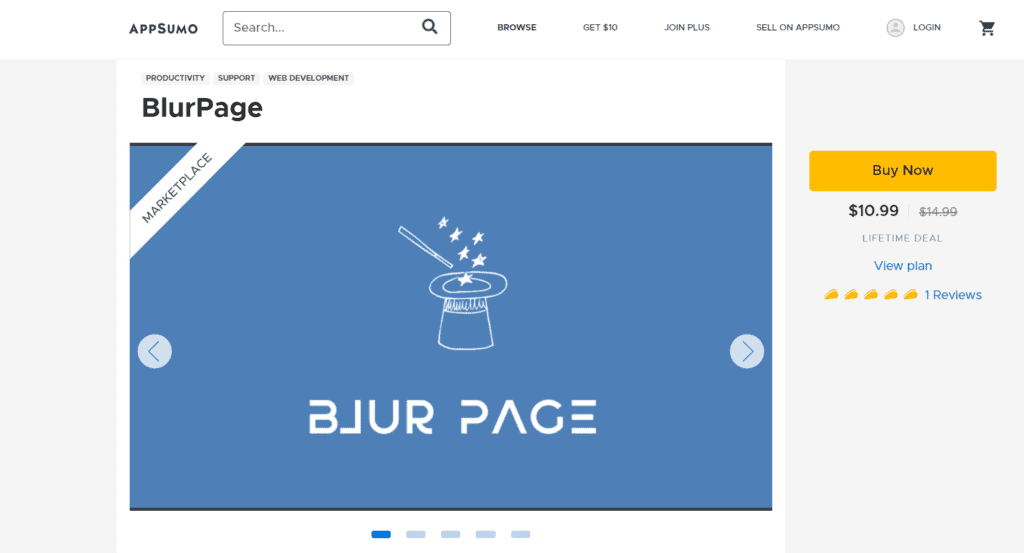 BlurPage AppSumo deal
