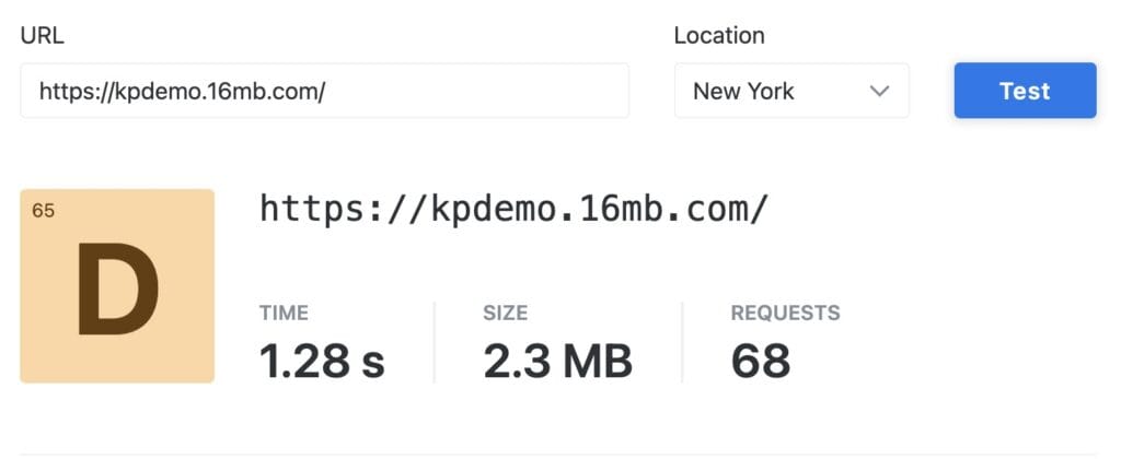 Hostinger Speed Test (US)