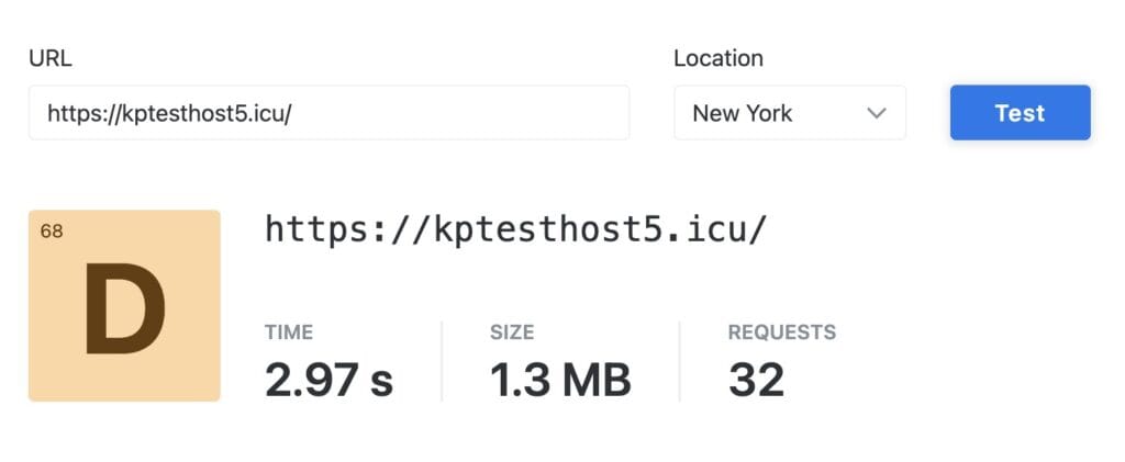 HostArmada Web warp plan speeds (US)