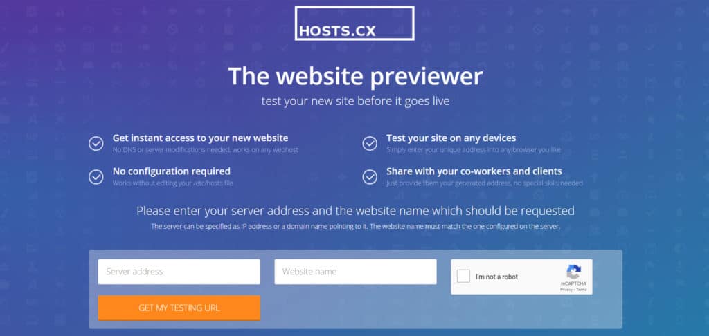 Hosts.cx website