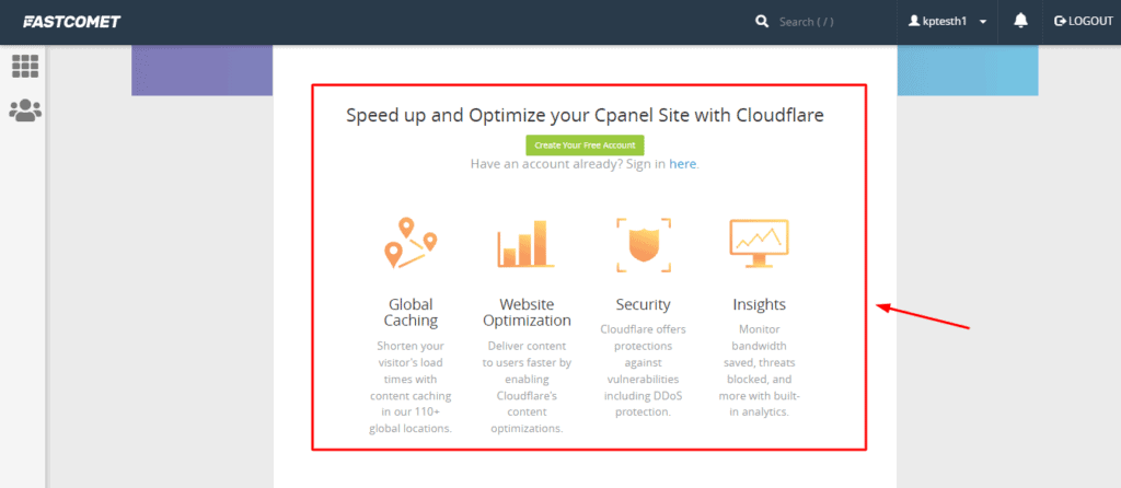 Cloudflare CDN on FastComet