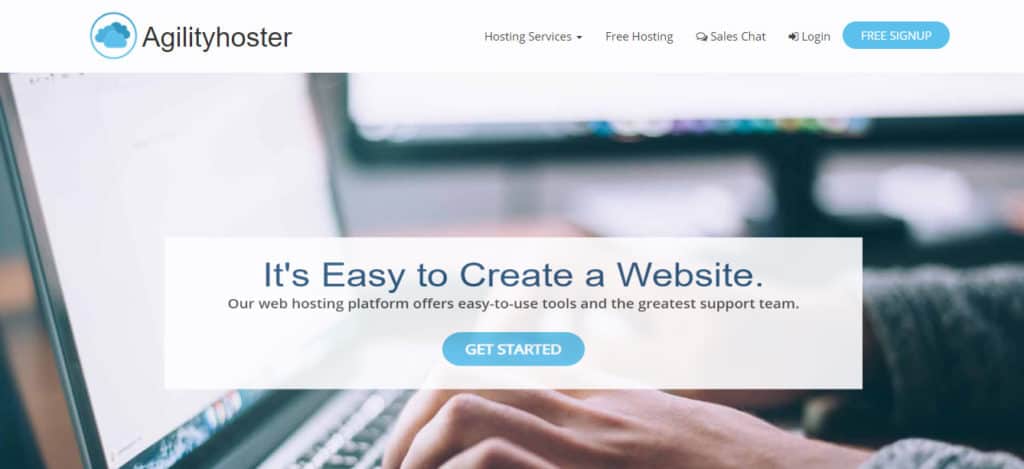 Agilityhoster home page