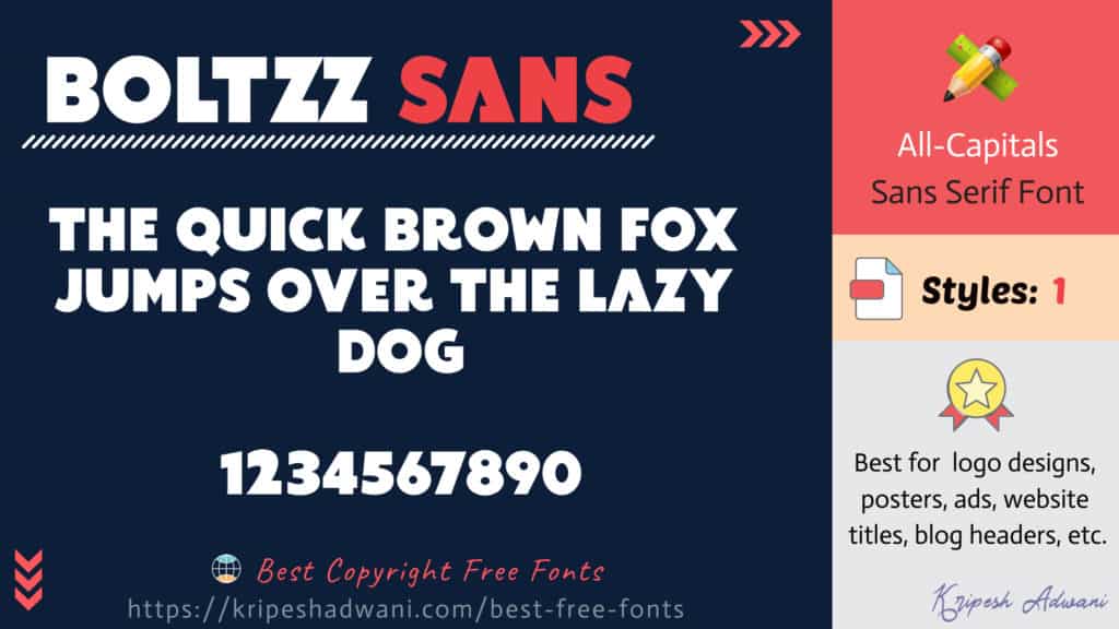 Boltzz-Sans-free-font
