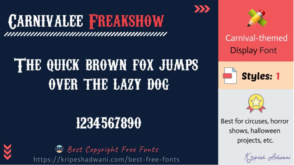 Carnivalee-freakshow-free-font