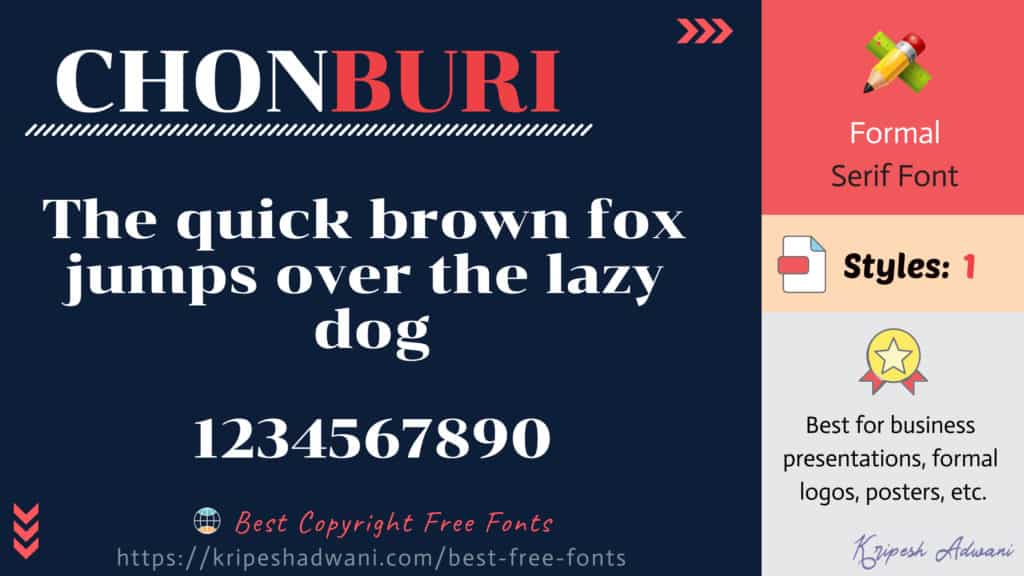 Chonburi-free-font