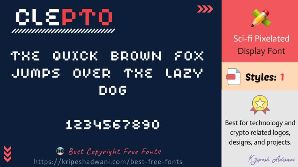 Clepto-free-font