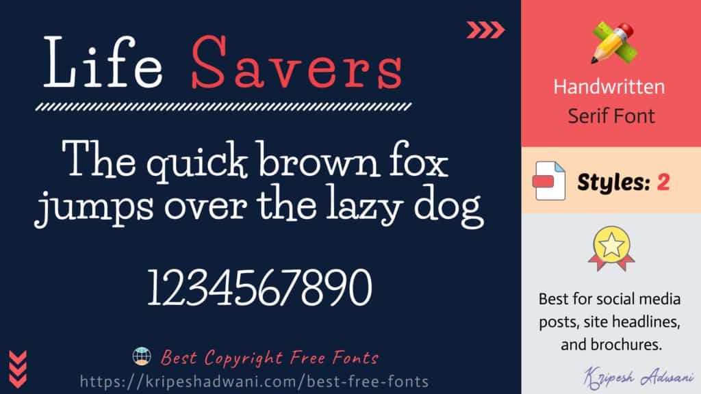 LifeSavers-free-font
