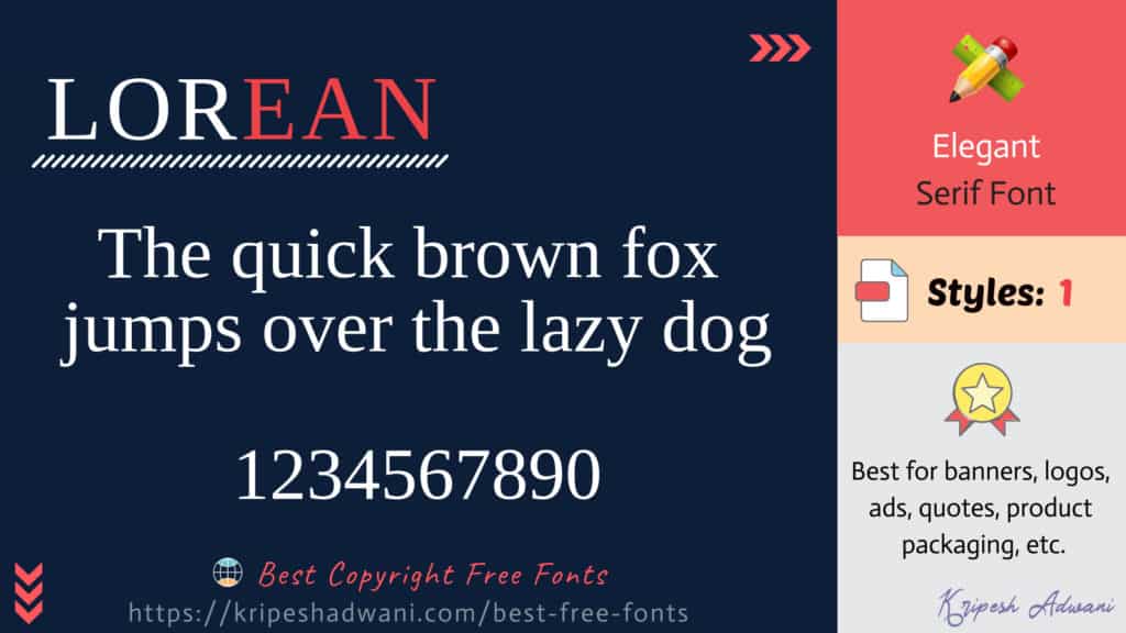 Lorean-free-font