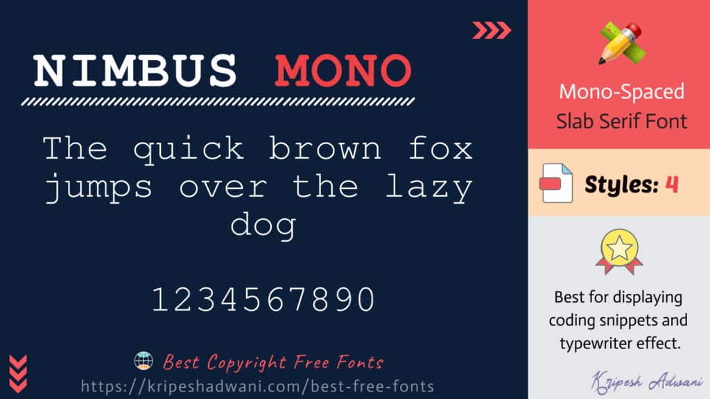 Nimbus-Mono-free-font