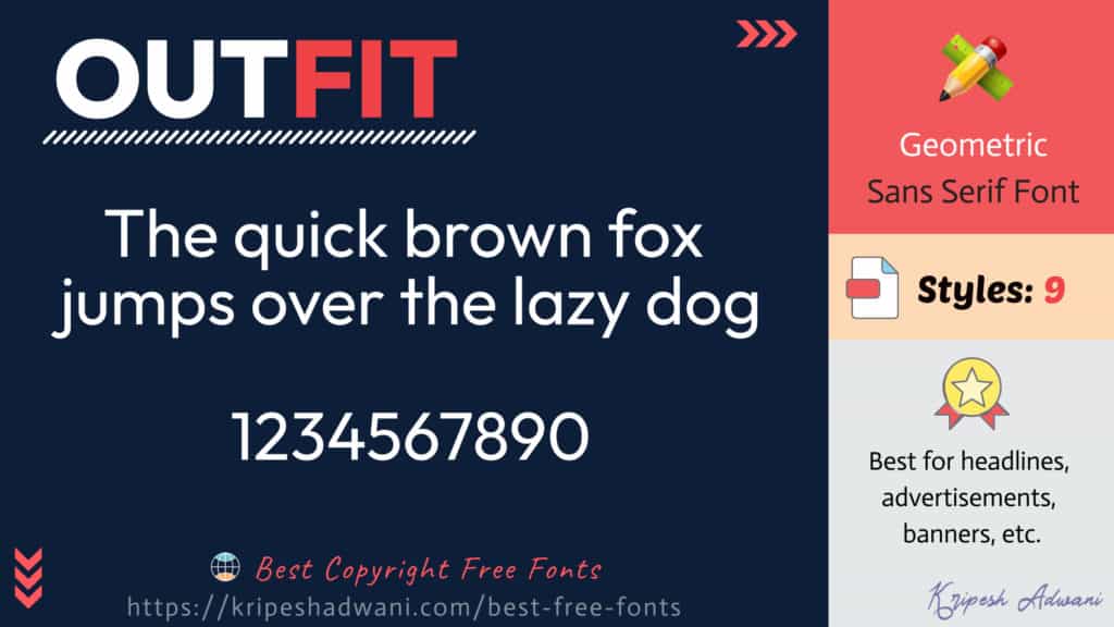 Outfit-free-font