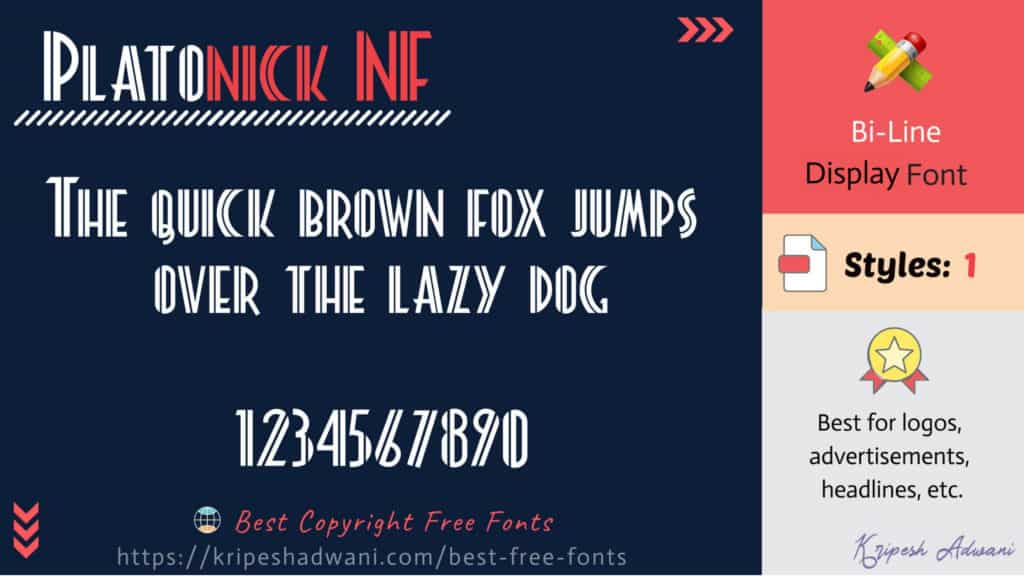 Platonick-NF-free-font