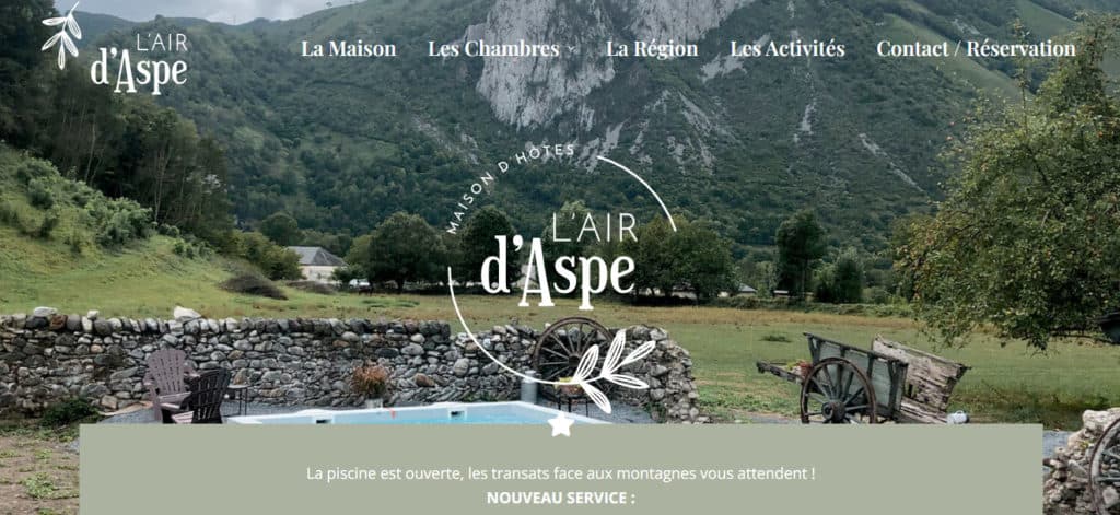 L’Air d’Aspe website