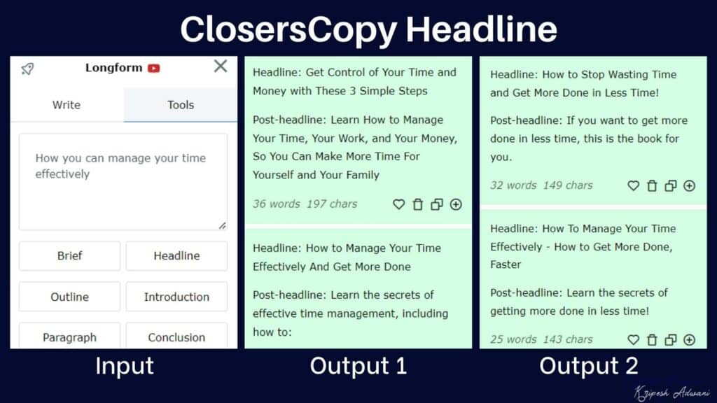 ClosersCopy Headline tool