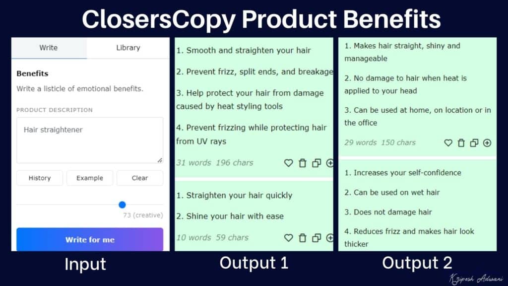 ClosersCopy Product Benefits