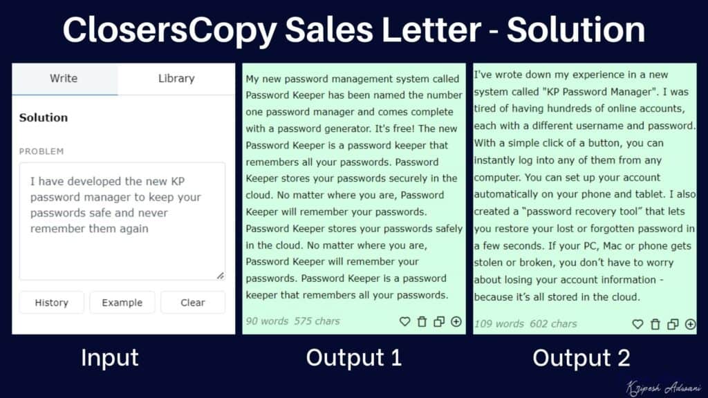 ClosersCopy Sales Letter Solution