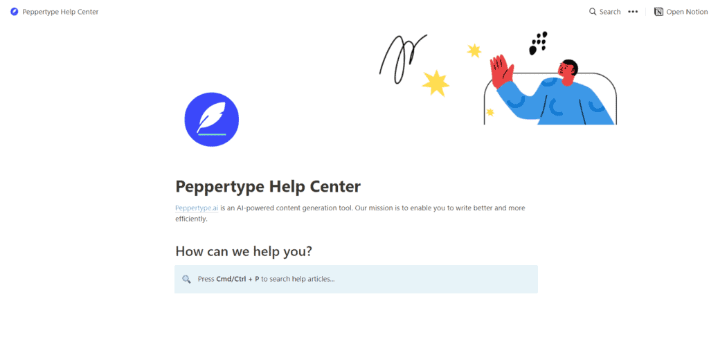 Peppertype Support