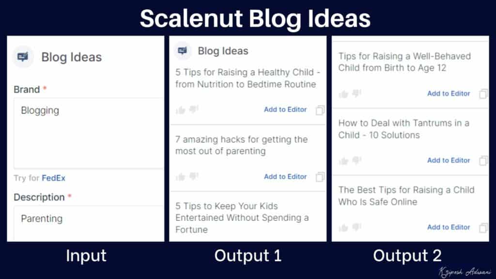 Scalenut Blog Ideas