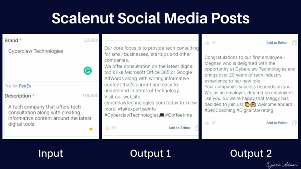 Scalenut Social Media Posts