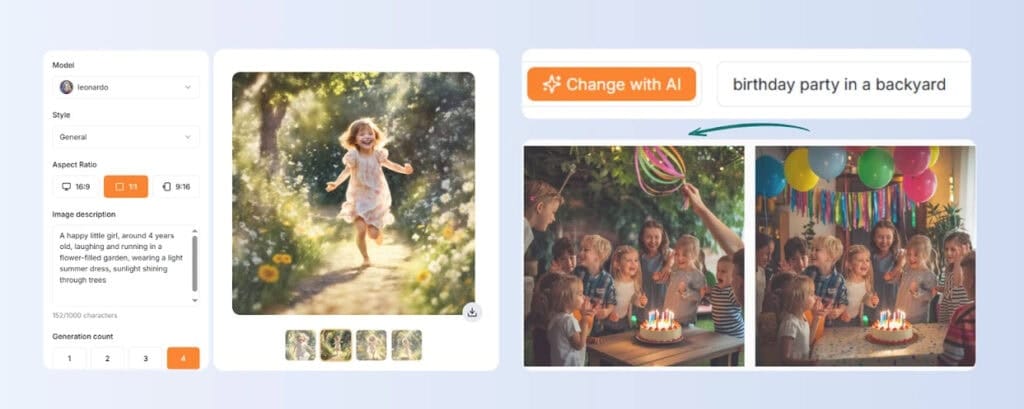 Nily AI image generation