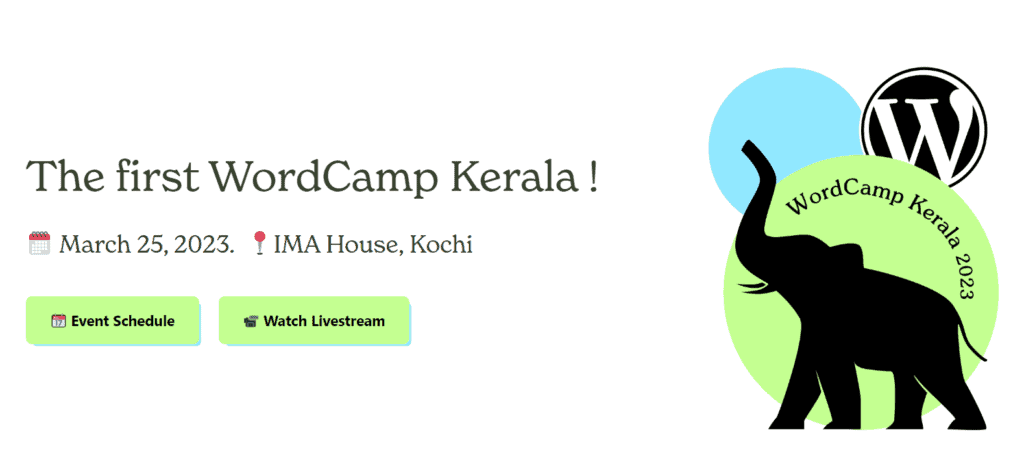 WordCamp Kerala Homepage