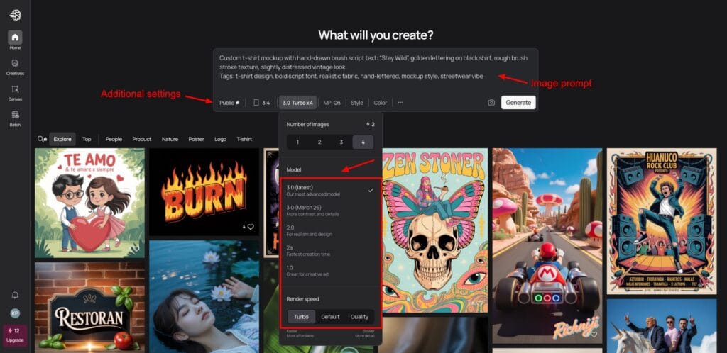 Generating images with Ideogram