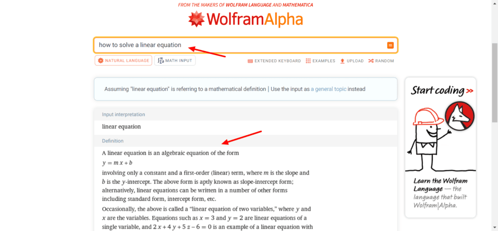 Wolfram Alpha extension
