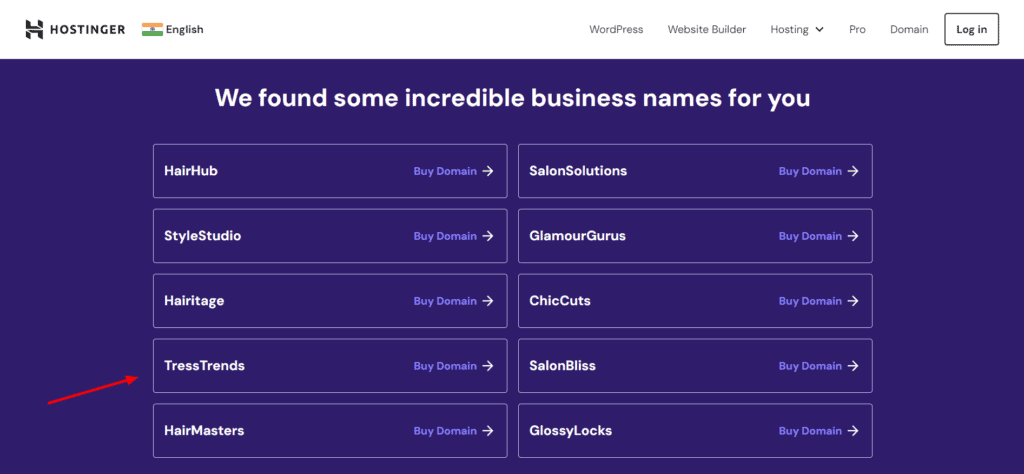 Hostinger Business Name Generator