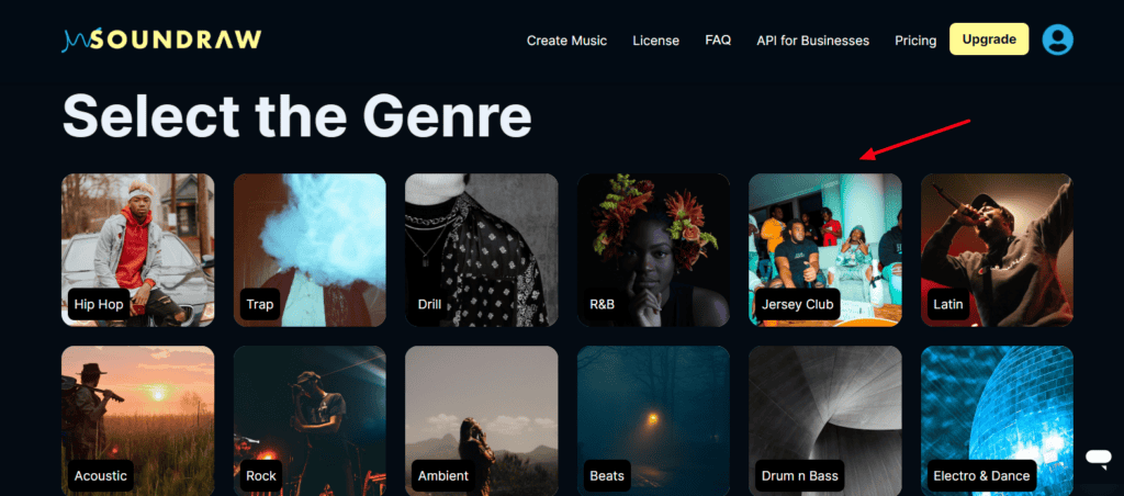 Soundraw genres