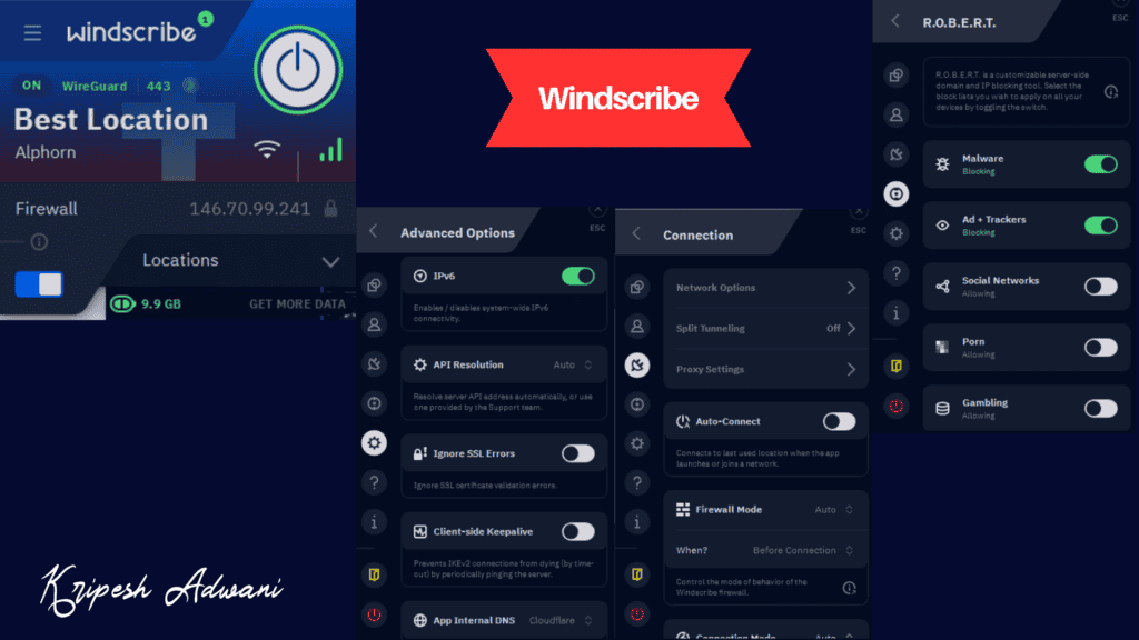 Windscribe Features