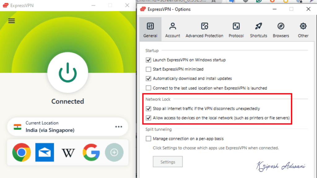 ExpressVPN kill switch feature