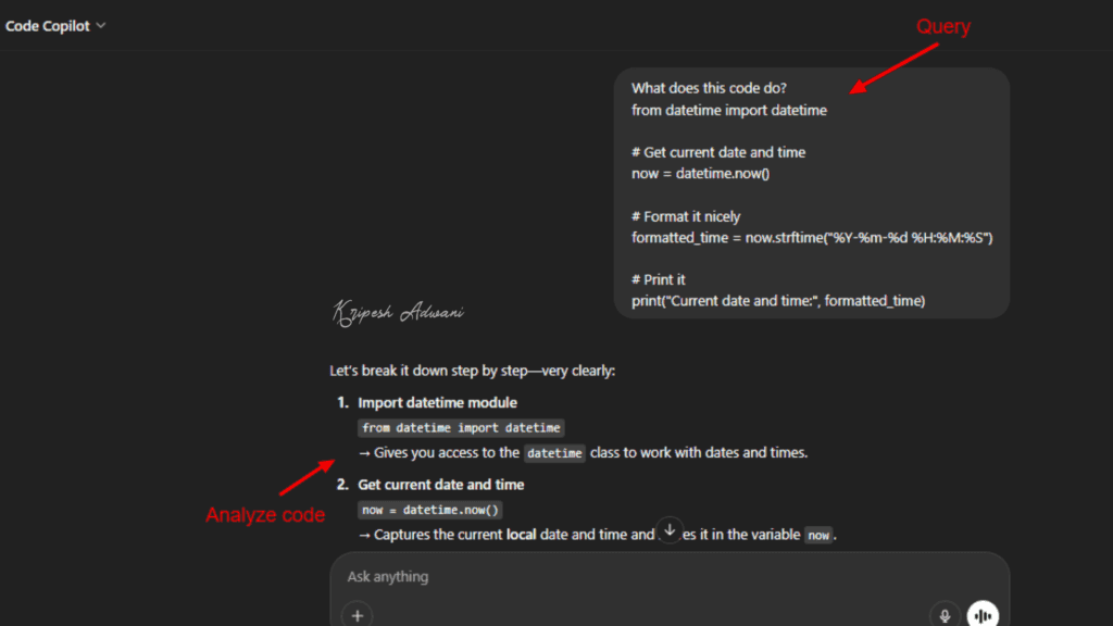 Code Copilot Example 1
