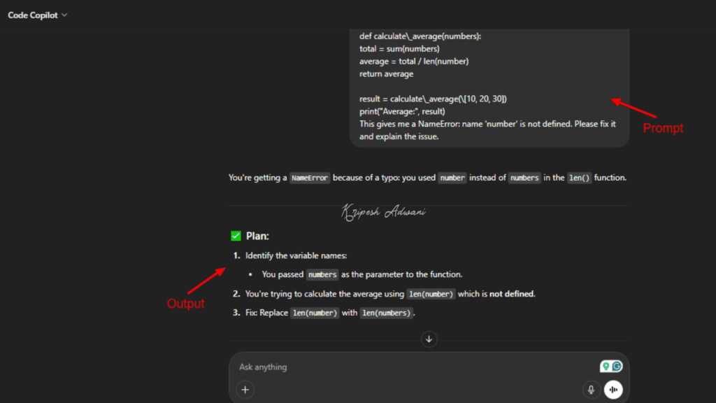 Code Copilot Example 2
