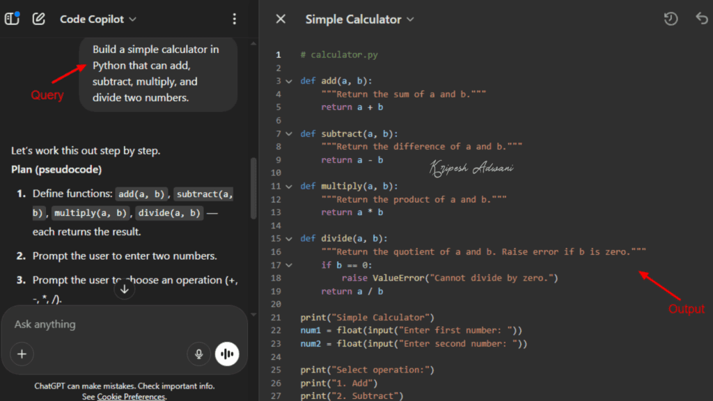 Code Copilot Example 3
