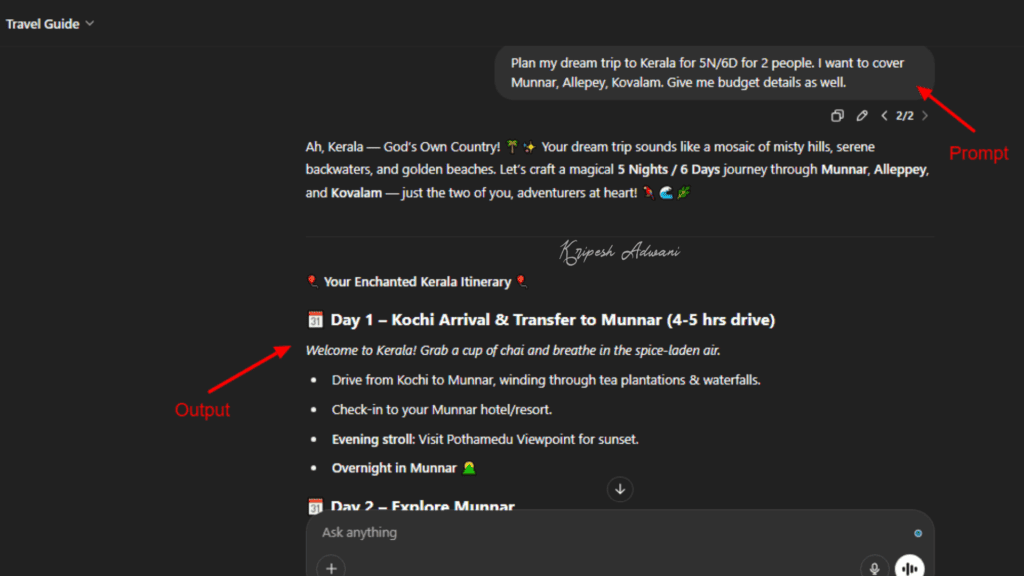 Travel Guide Example 1