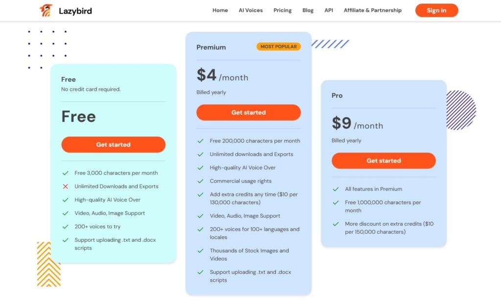 Lazybird AI Review (2026) - The True ElevenLabs Killer? 12 Lazybird AI - Pricing