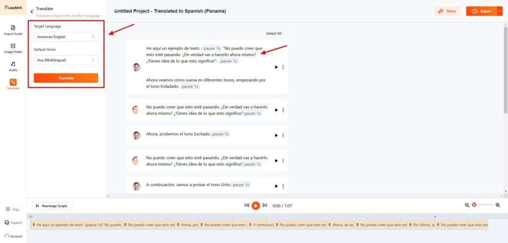 Lazybird AI Review (2026) - The True ElevenLabs Killer? 6 Lazybird AI translation