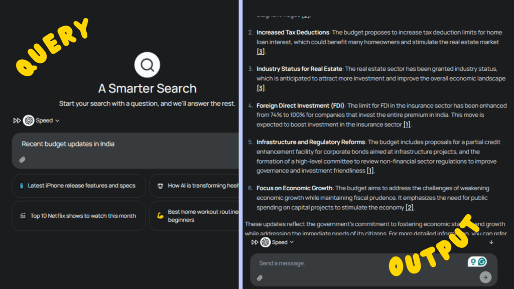 Zemith Search Query vs Output