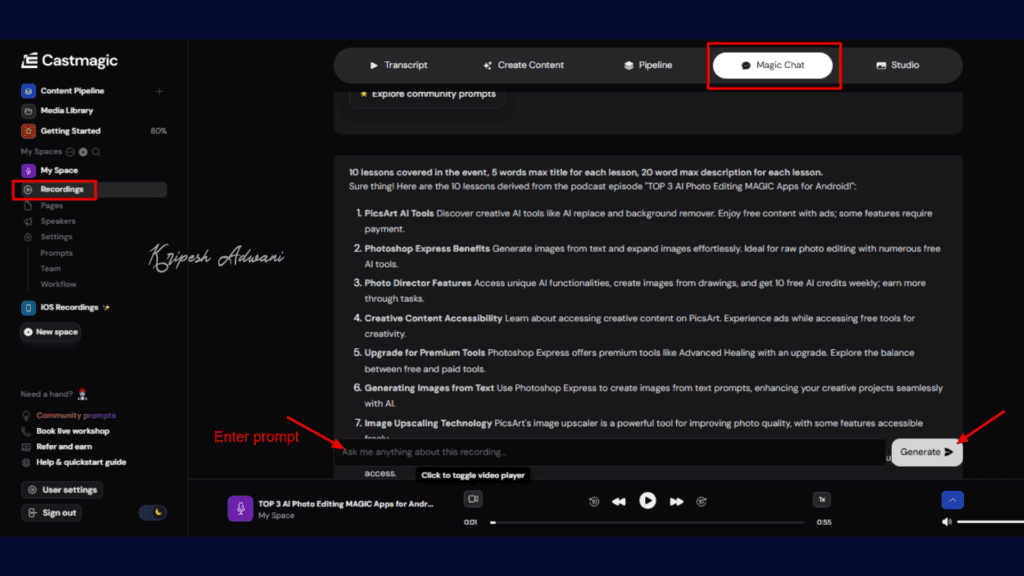 Castmagic Review (2026) - Perfect AI Tool For Content Creators? 11 Magic Chat