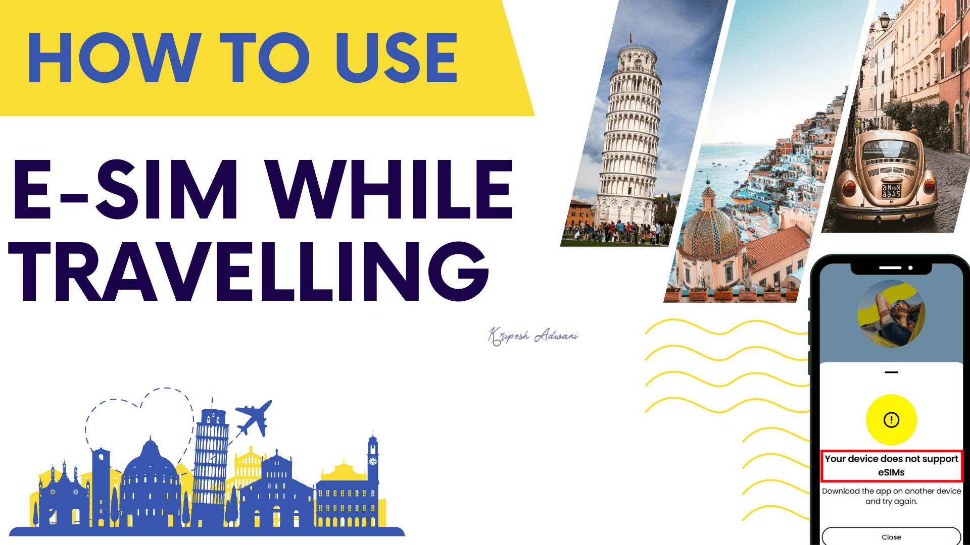 how to use esim while travelling