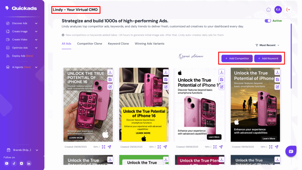 QuickAds Review 2026: Double Your Ad ROI with This AI-Powered Platform 23 Lindy AI Agents