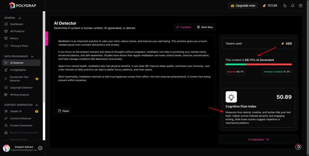 Polygraf AI Review (2026) - Is It Worth It? Honest Review + Demo 3 Polygraf AI Content Detector