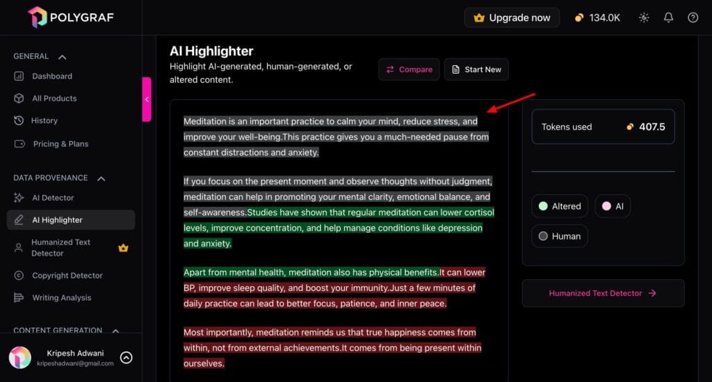 Polygraf AI Review (2026) - Is It Worth It? Honest Review + Demo 4 Polygraf - AI highlighter