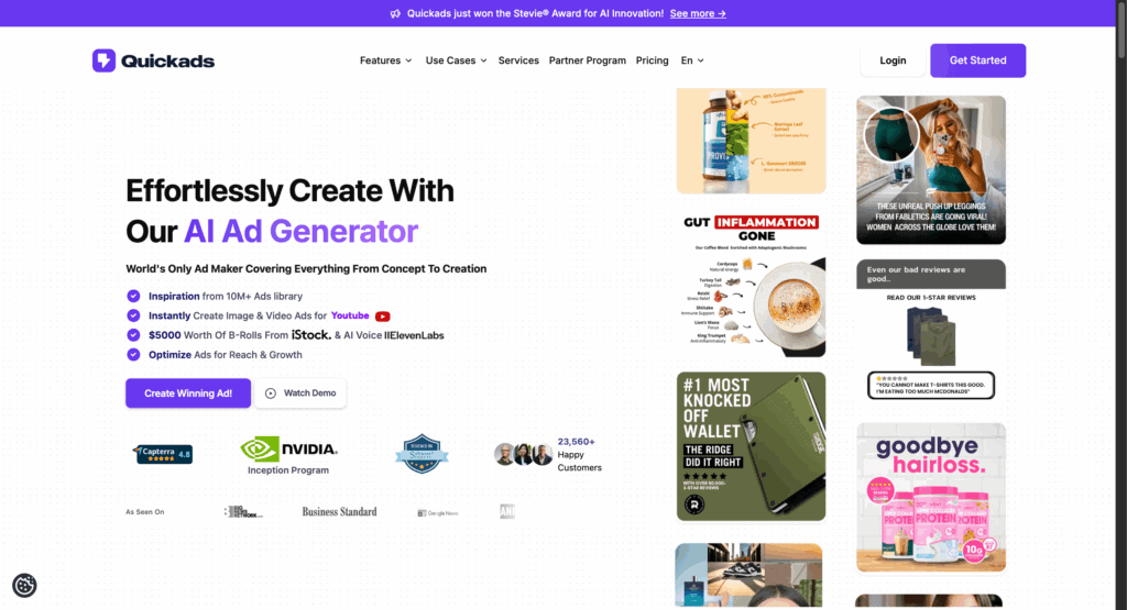 QuickAds Review 2026: Double Your Ad ROI with This AI-Powered Platform 1 QuickAds Review - Homepage