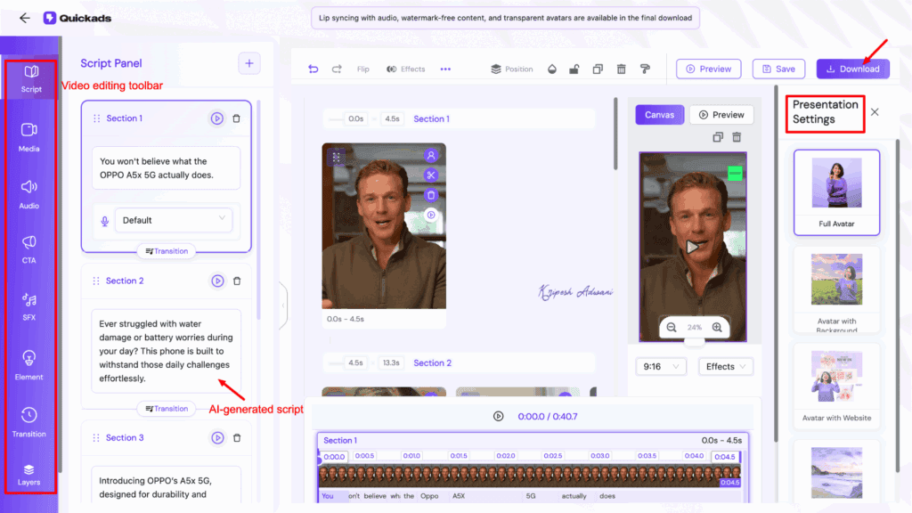 QuickAds Review 2026: Double Your Ad ROI with This AI-Powered Platform 15 Video Editing Options