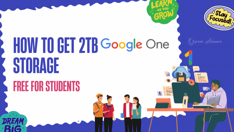 How To Get 2TB Google One Storage Free For Students