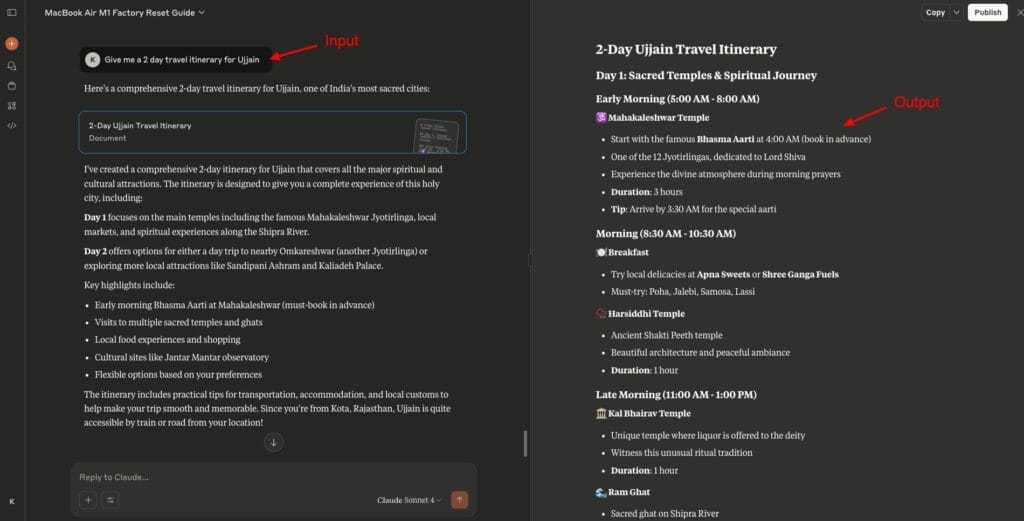 Claude - planning tasks