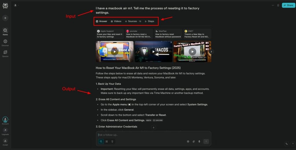 Perplexity AI - general query