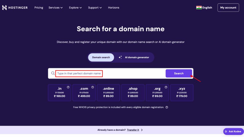 Step 1 Visit the Official Hostinger Website