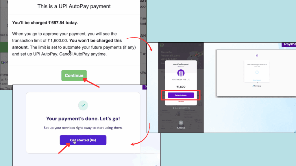 Step 10 Accept the Autopay Mandate
